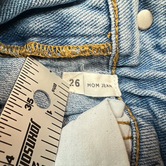 PACSUN Jeans Women size 26 MOM High Rise Waisted Embroidered Crescent Moons - Picture 6 of 7